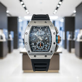 RICHRD MILLE PREMIUM AUTO SILICON STRAP WATCH